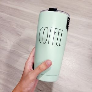 Rae Dunn COFFEE Tumbler Mint Green Travel